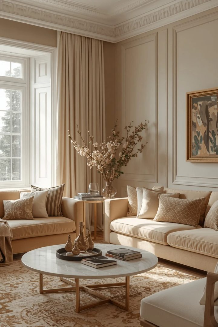 7. The Velvet Luxe Living Room