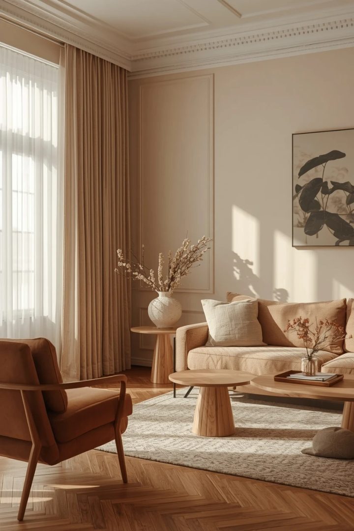 12. The Color-Matched Wall Living Room