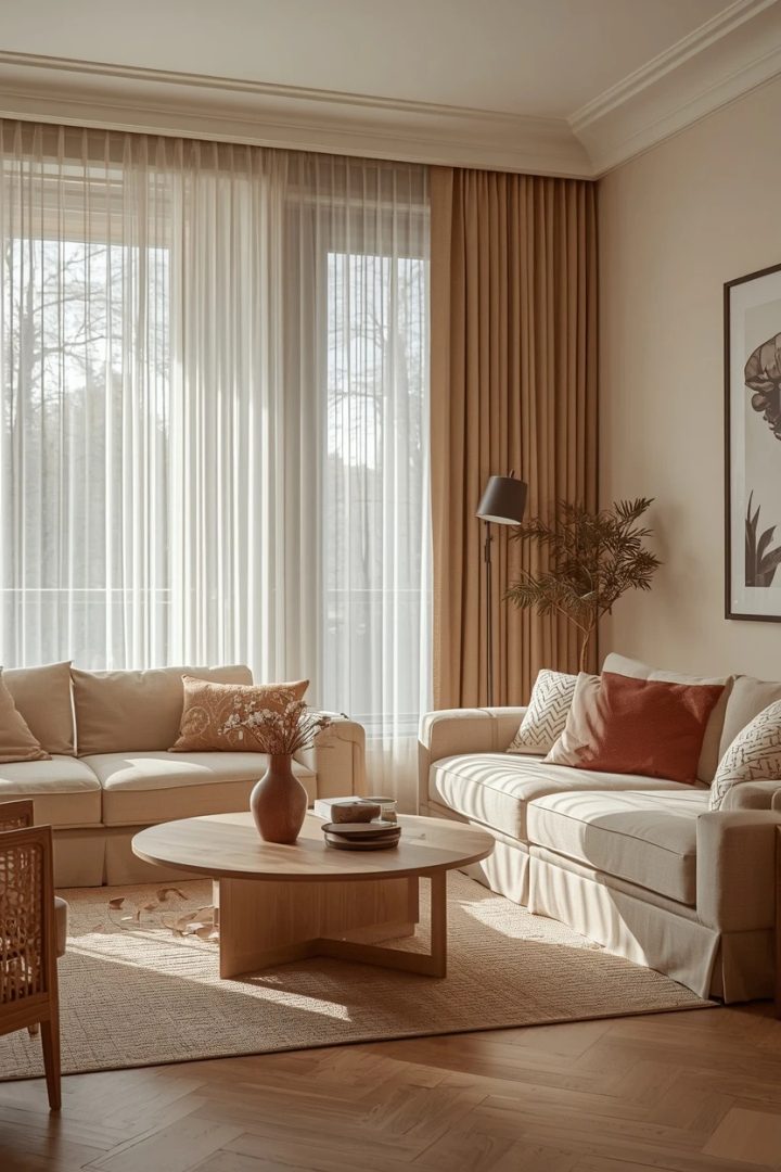 13. The Ripple-Fold Modern Living Room