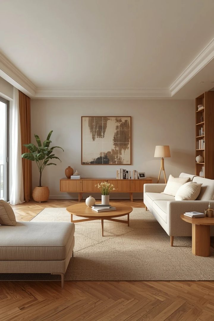 11. The Floating Furniture Living Room