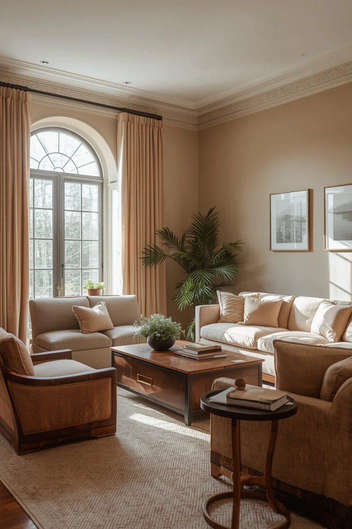 9. The Statement Color Living Room