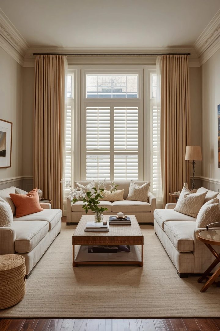 15. The Tier-on-Tier Shutter Living Room