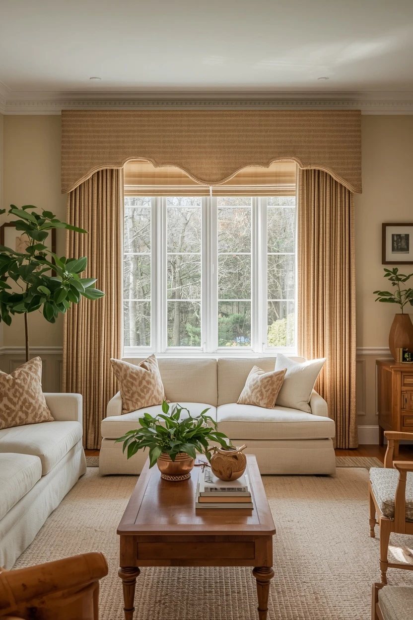 16. The Valance-Topped Living Room