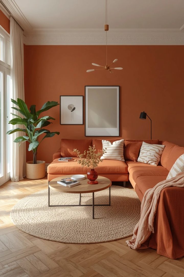 2. The Color-Drenched Living Room