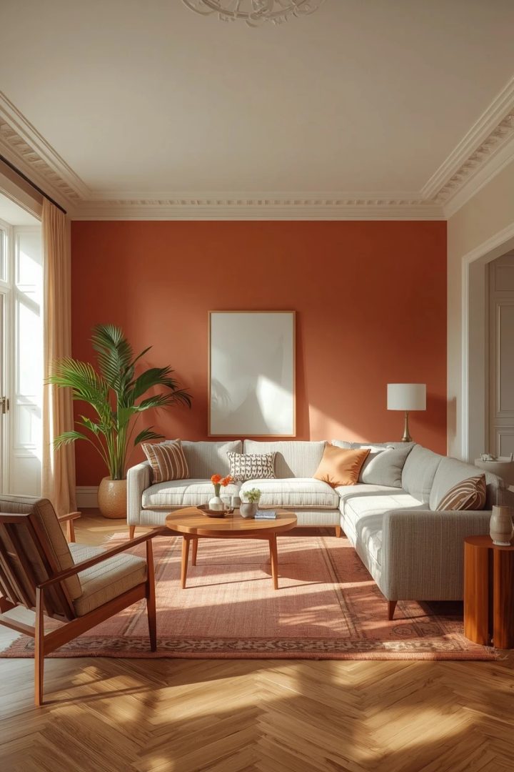 4. The Color-Blocked Living Room
