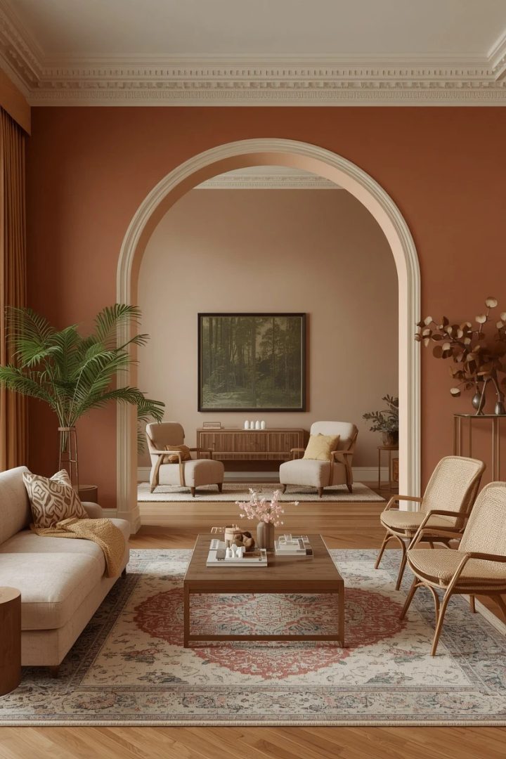 5. The Painted Arch Living Room