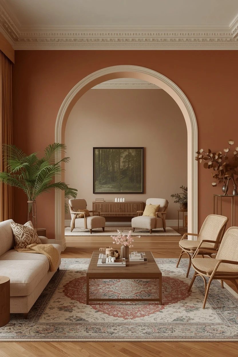5. The Painted Arch Living Room