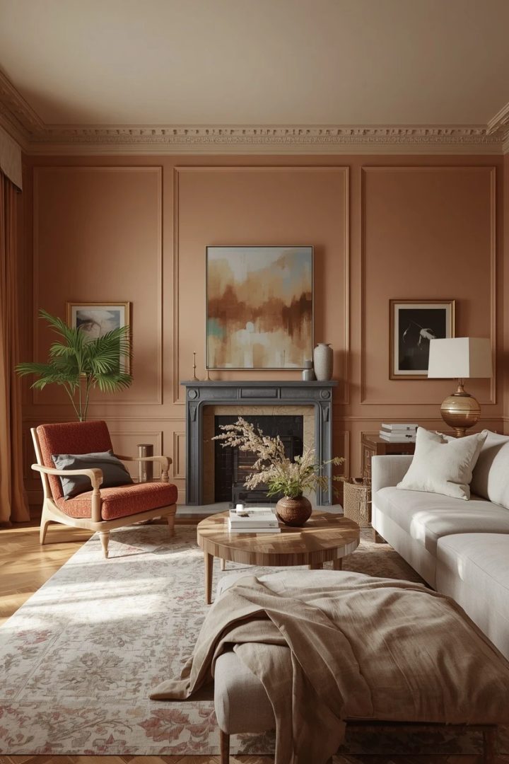 8. The Painted Trim and Frame Living Room