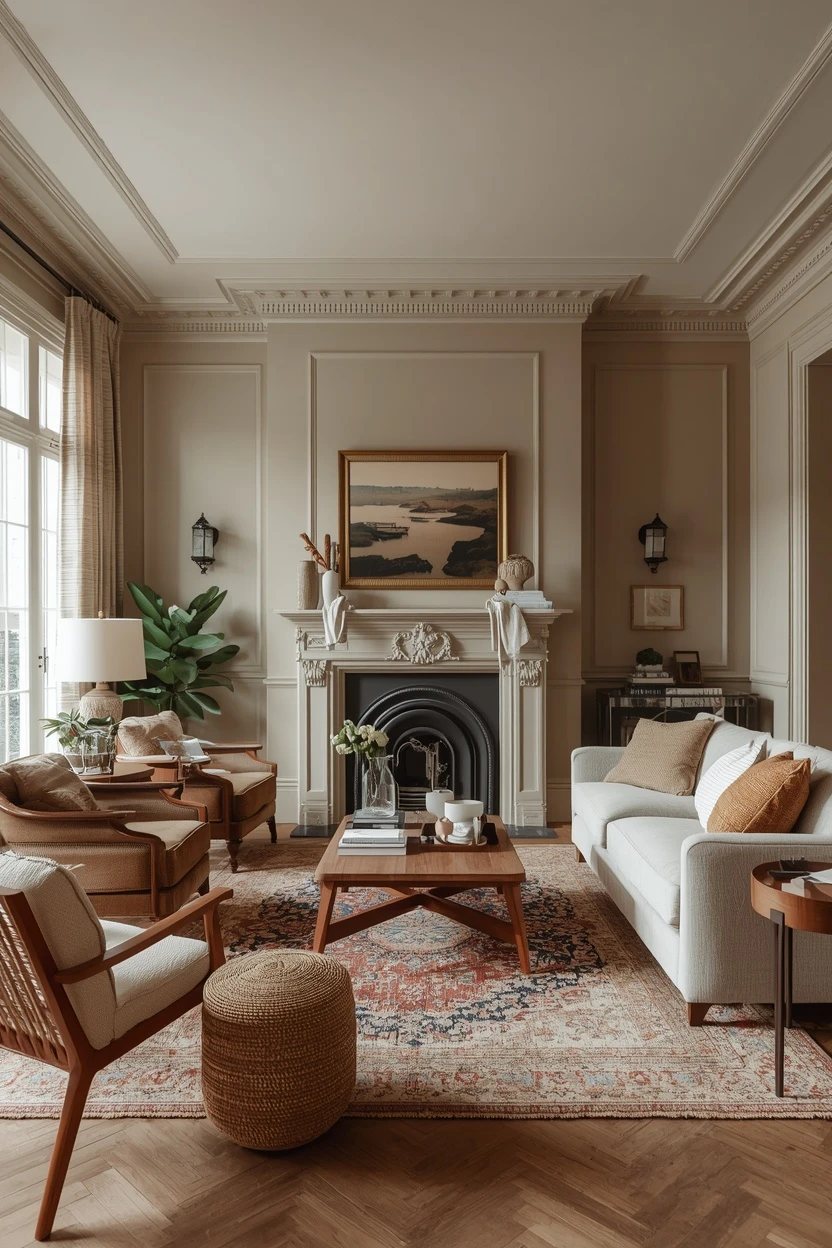 10. The Limewash Effect Living Room