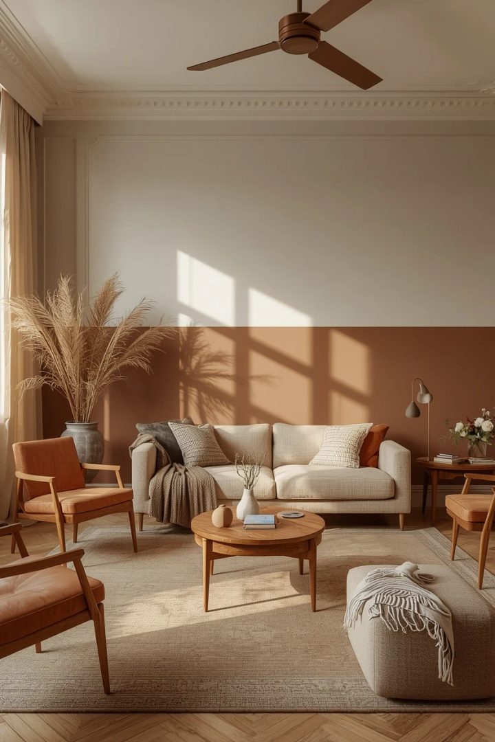15. The Half-Painted Wall Living Room