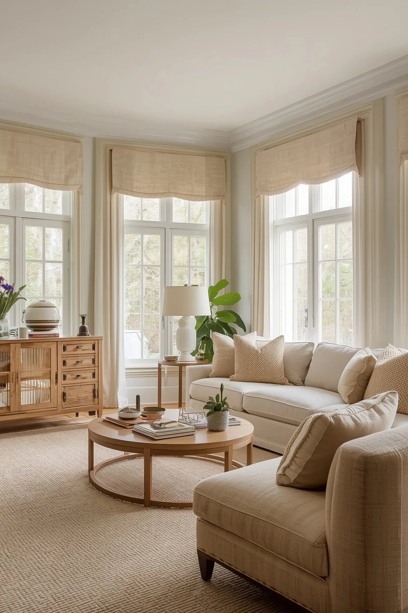 7. The Valance-Topped Living Room