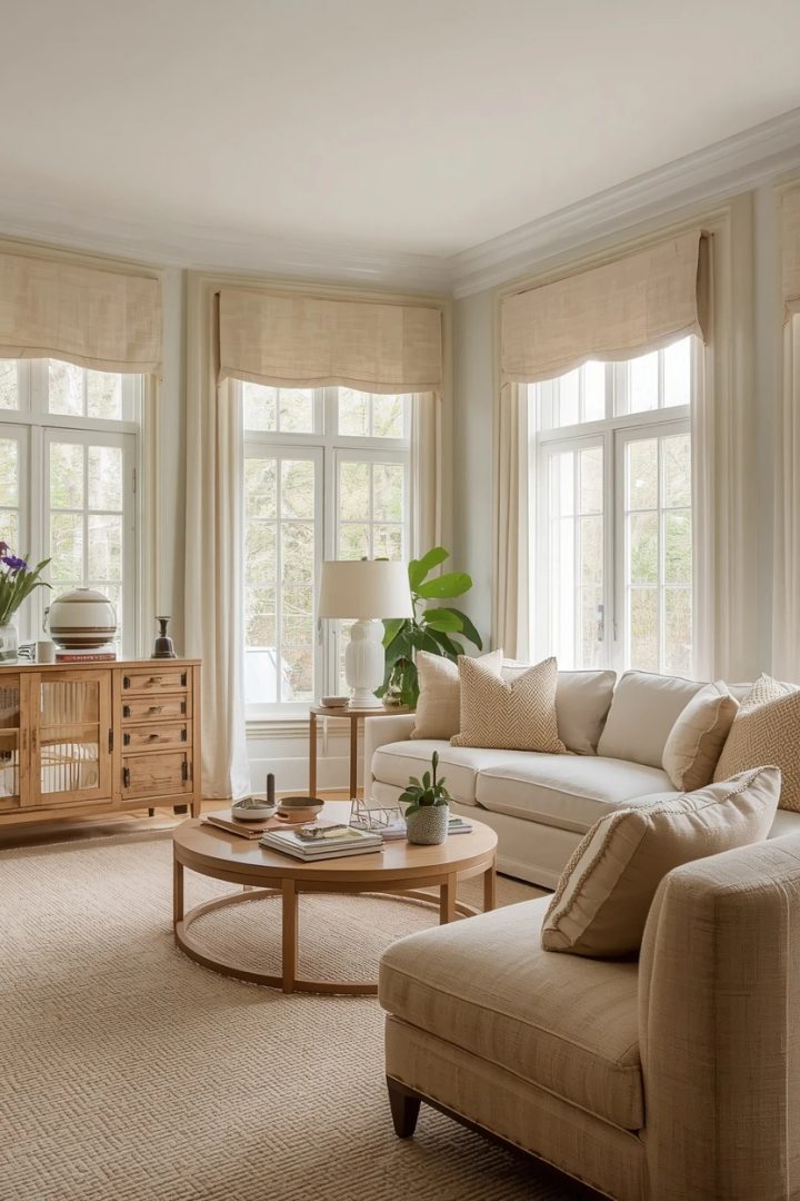 7. The Valance-Topped Living Room