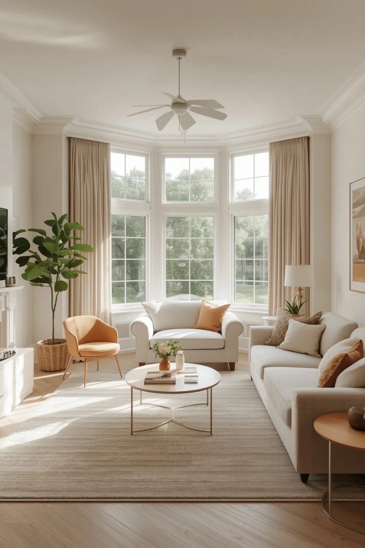 4. The Bay Window Feature Living Room