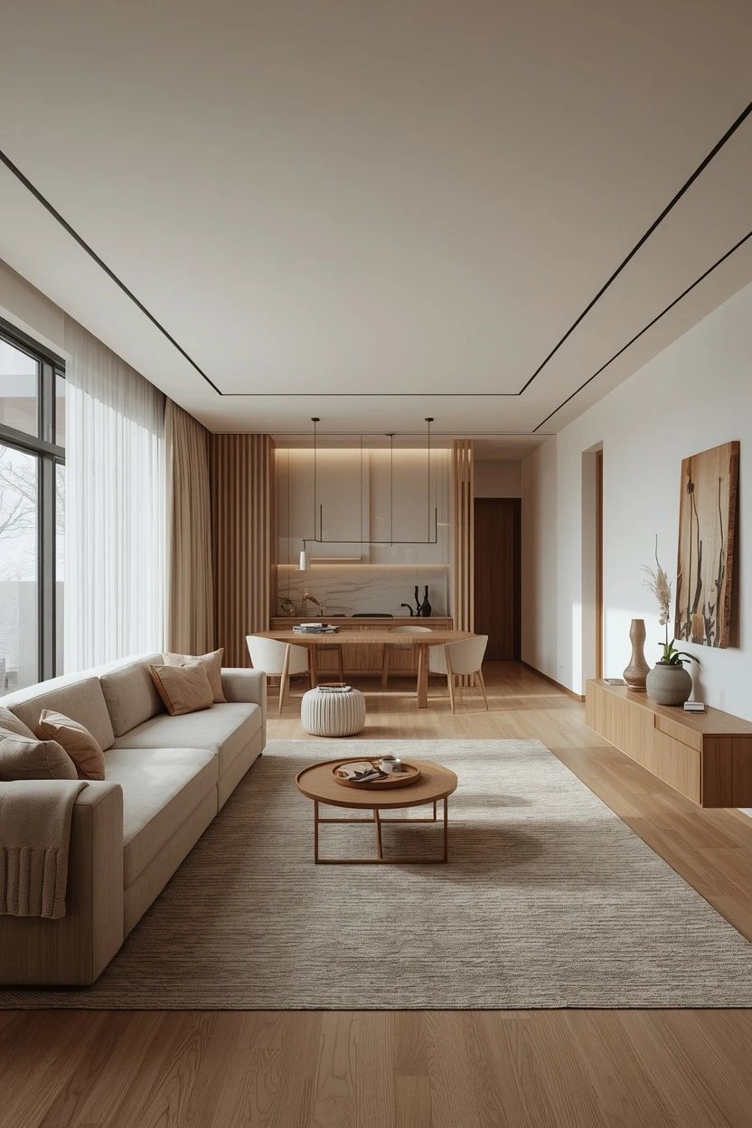 7. The Dining Zone Long Living Room