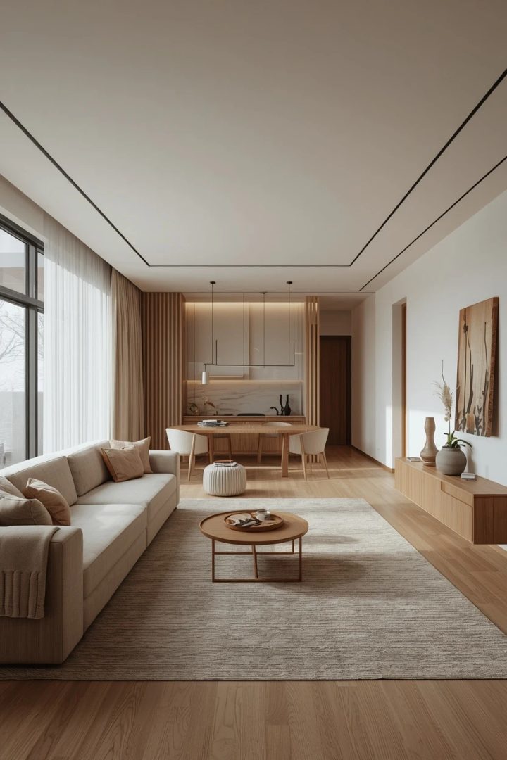 7. The Dining Zone Long Living Room