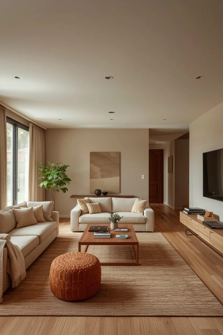 5. The Symmetrical Balance Long Living Room