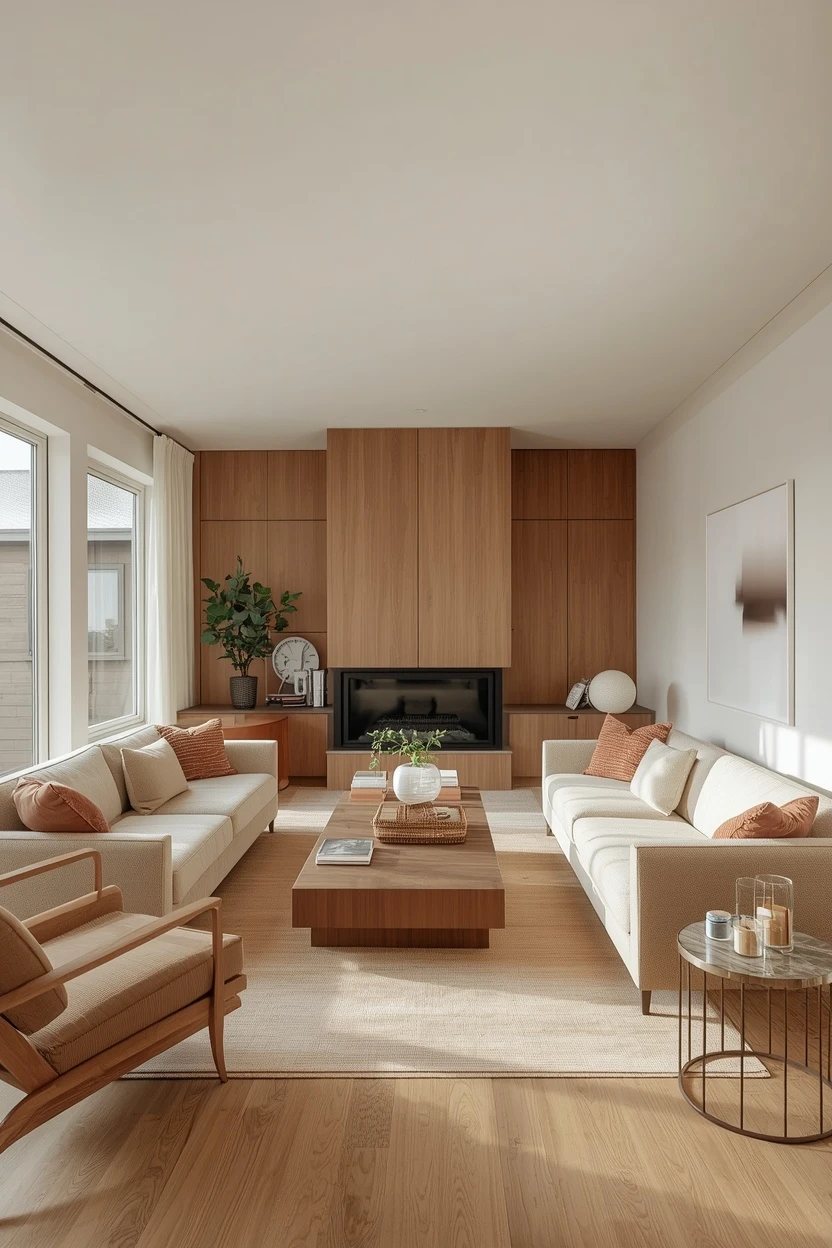 3. The Avoid-the-Wall-Lining Long Living Room