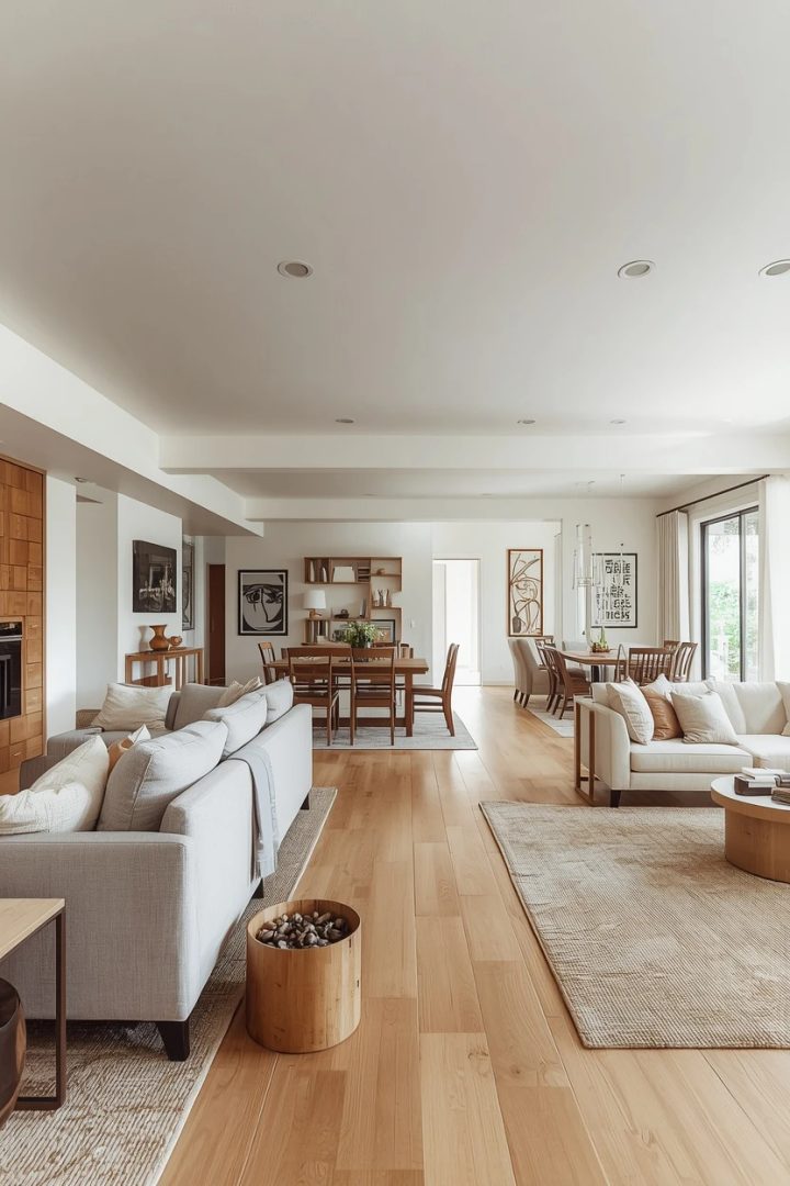 7. The Open and Airy Living Dining Room