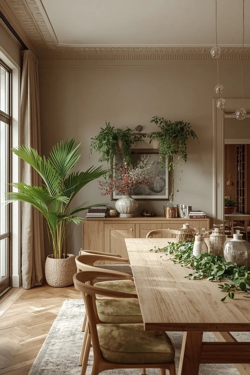15. The Greenery-Linked Living Dining Room