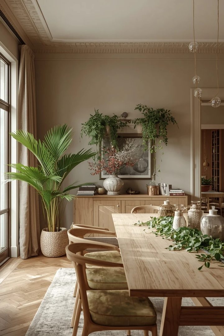 15. The Greenery-Linked Living Dining Room
