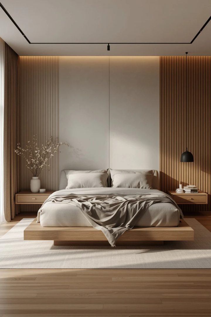 2. The Low Platform Bed Bedroom