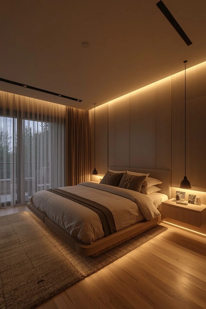 5. The Integrated Lighting Bedroom