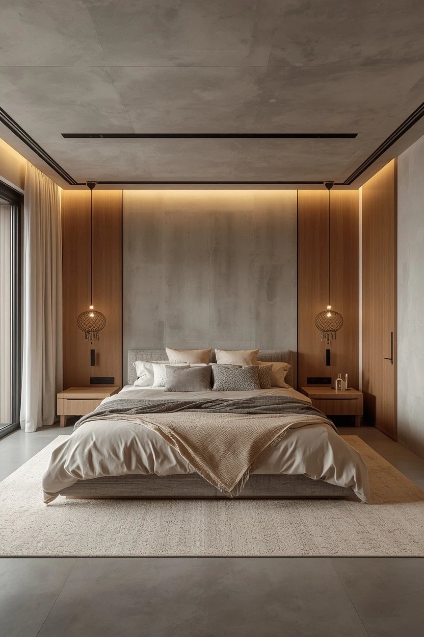 11. The Concrete and Stone Bedroom