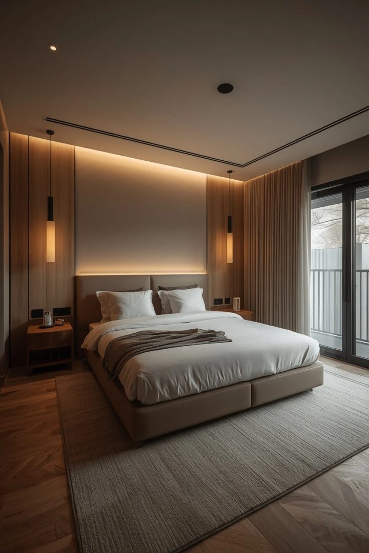 13. The Smart Tech Bedroom