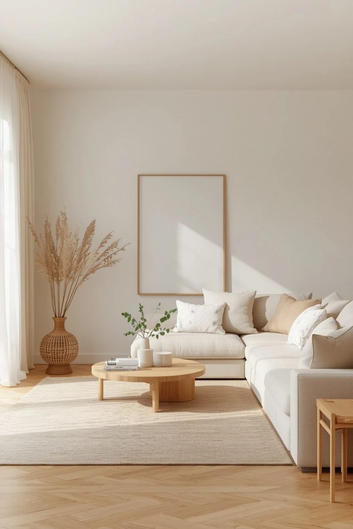 8. The Minimalist Neutral Living Room