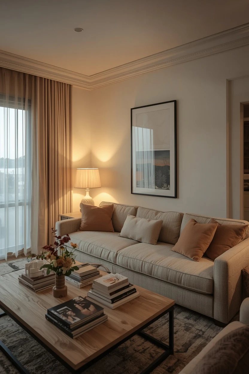 12. The Layered Lighting Living Room