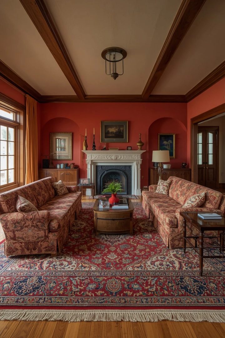 11. The Persian and Classic Rug Living Room