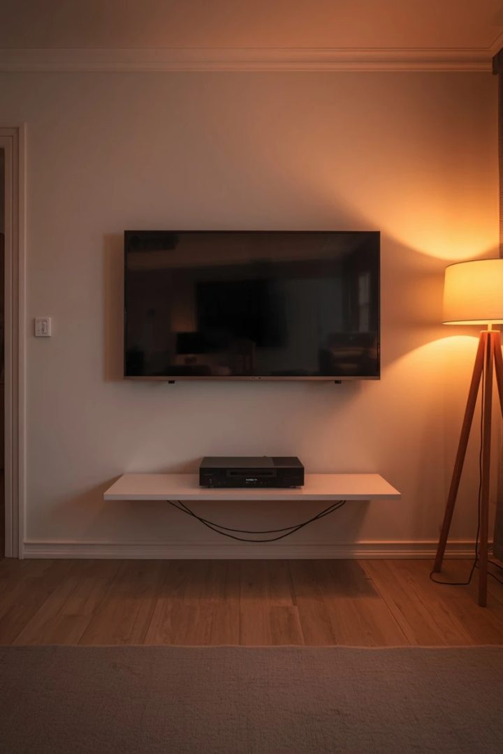 Idea 10: Wall-Mounted TV — Freeing the Floor Plan