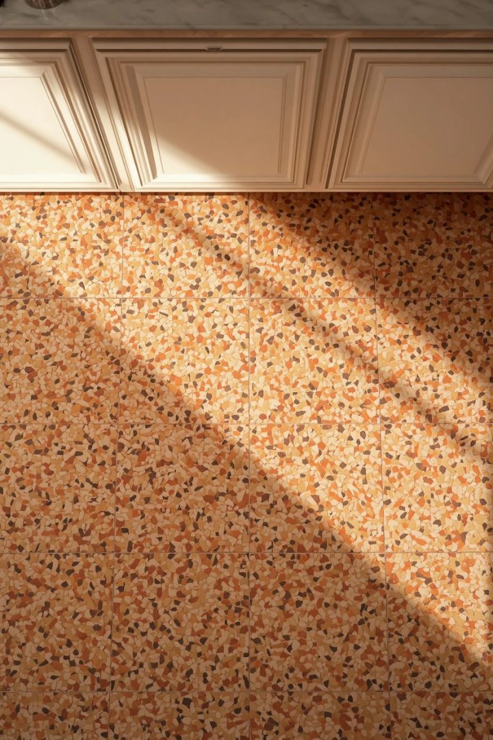 Idea 14: Terrazzo Kitchen Floor