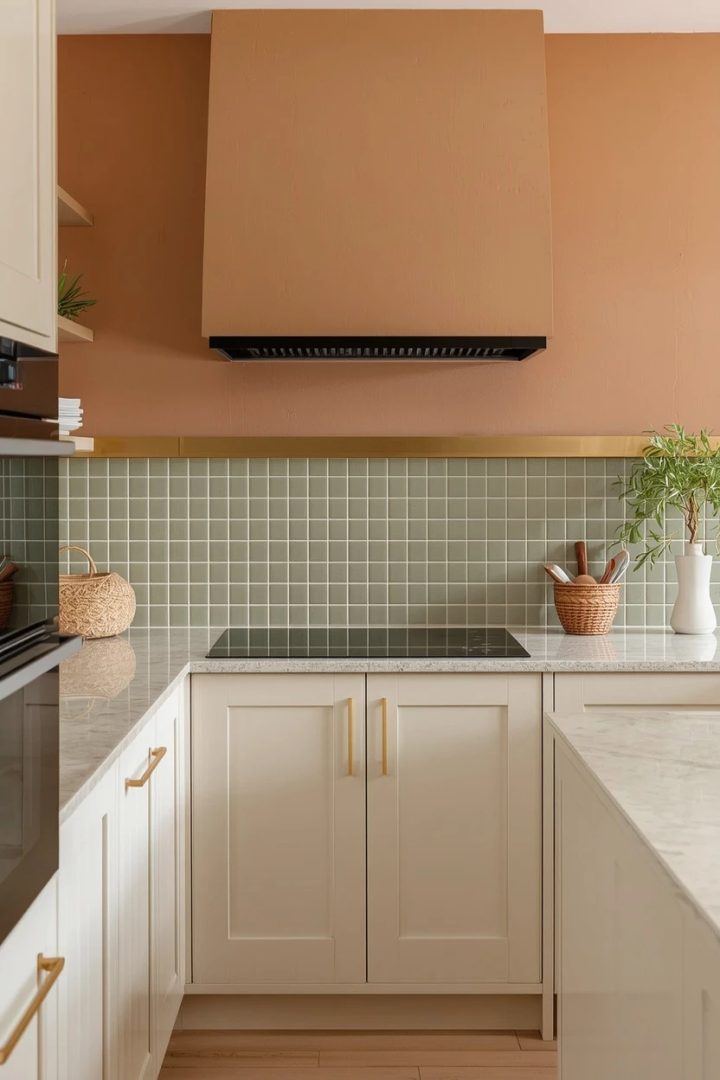 Idea 16: Mixed Tile Height — Dado Rail Detail
