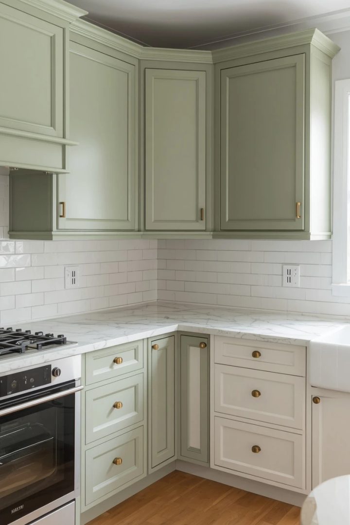Idea 1: Spray-Paint the Cabinet Doors to a Professional Finish