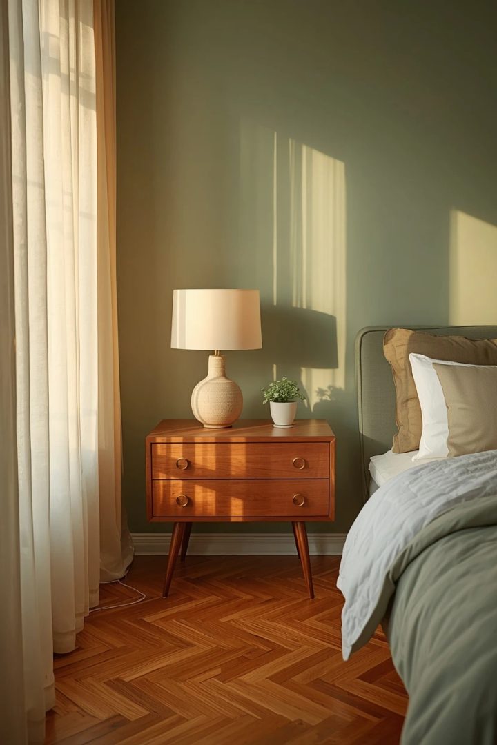 5. Pair Sage Green With Warm Wood Tones