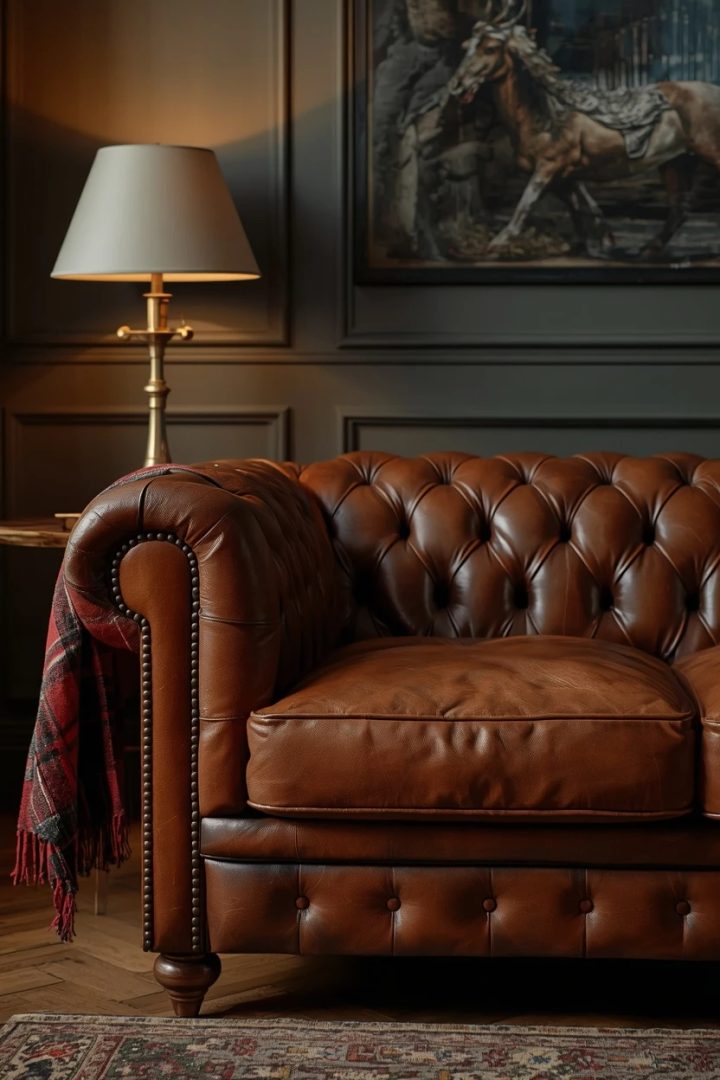 3. Invest in a Classic Rolled-Arm or Chesterfield Sofa