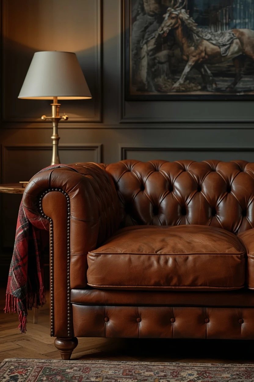 3. Invest in a Classic Rolled-Arm or Chesterfield Sofa