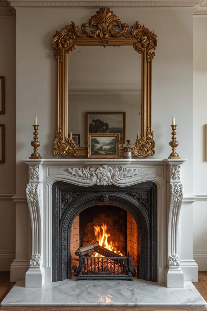 7. Build a Statement Fireplace and Mantel