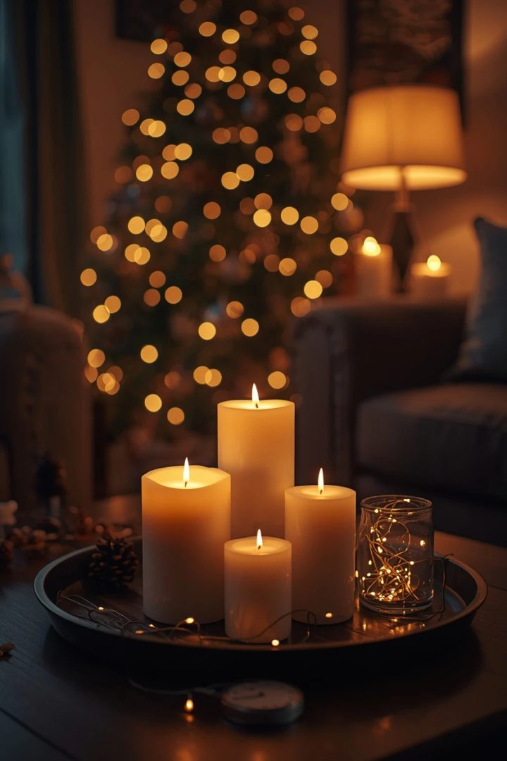 6. Warm the Room With Candles and Soft Lighting