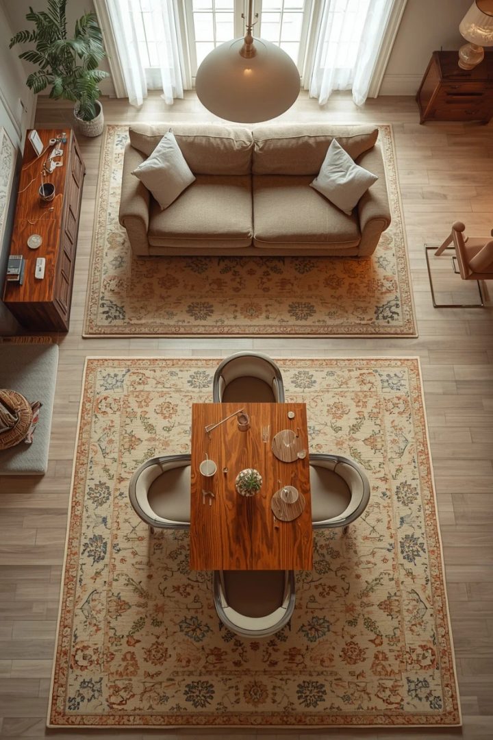 3. Anchor Each Zone With Its Own Rug