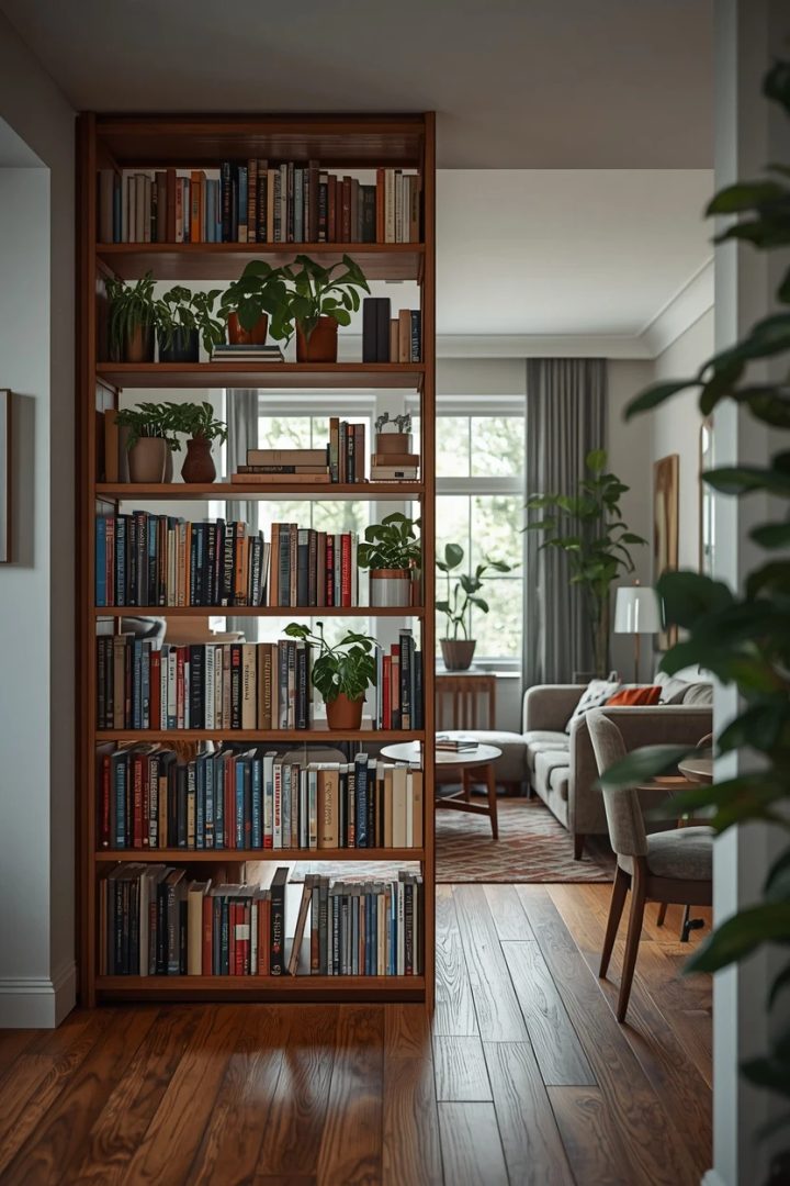 10. Try an Open Shelf or Half-Wall Divider