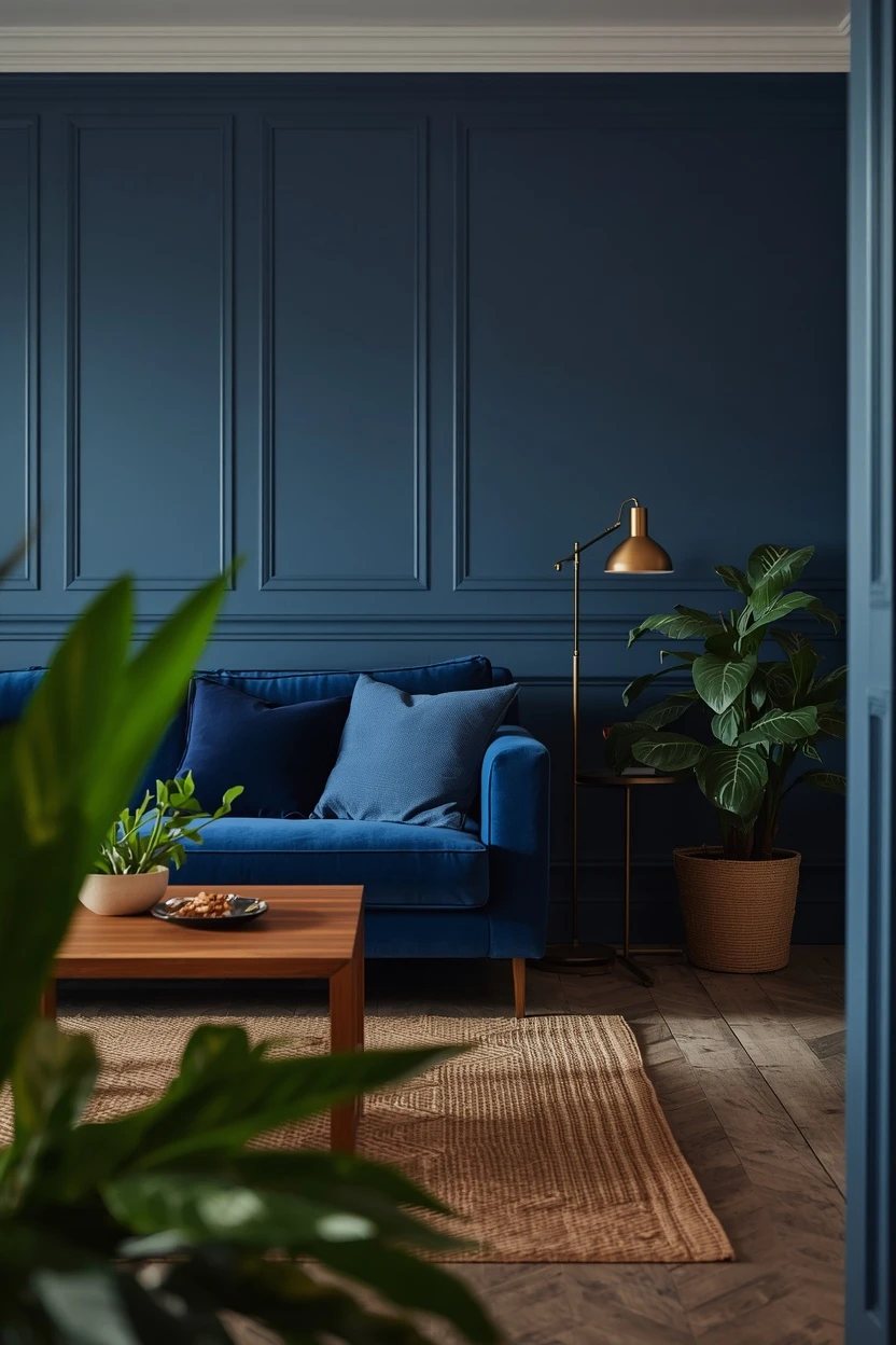 18. The Complete Blue Living Room