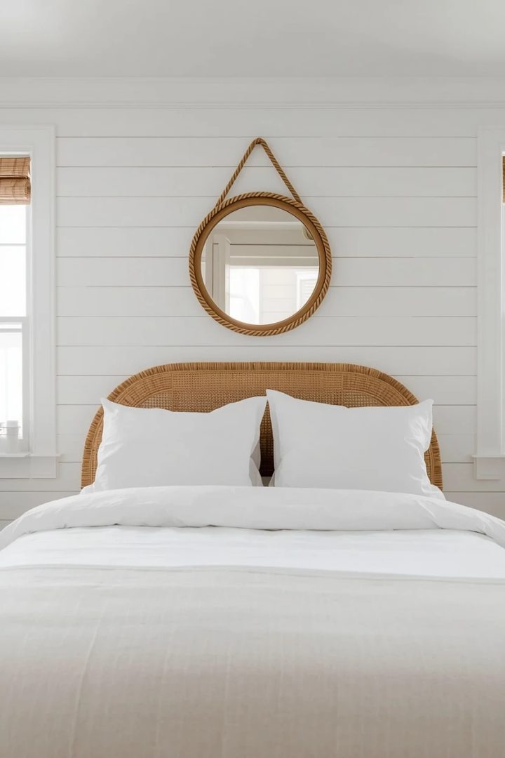1. A White Shiplap Feature Wall