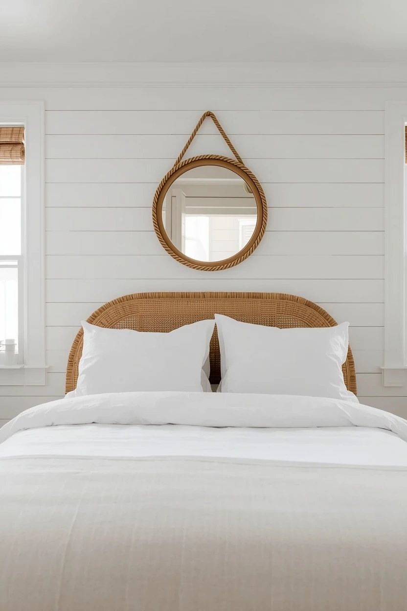1. A White Shiplap Feature Wall