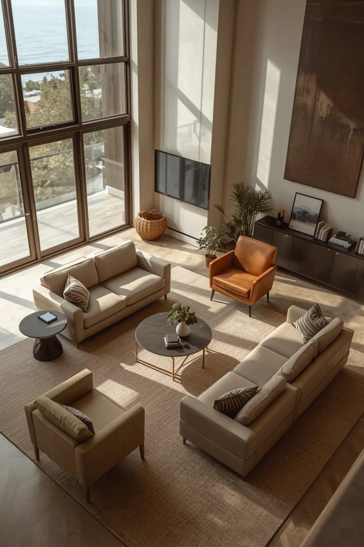 3. Two Separate Conversation Seating Groups