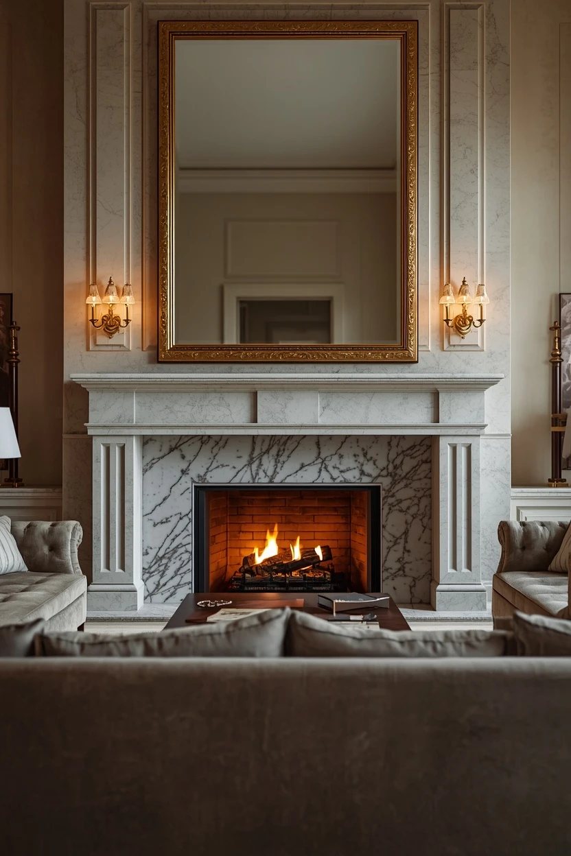 5. A Statement Grand Fireplace Surround