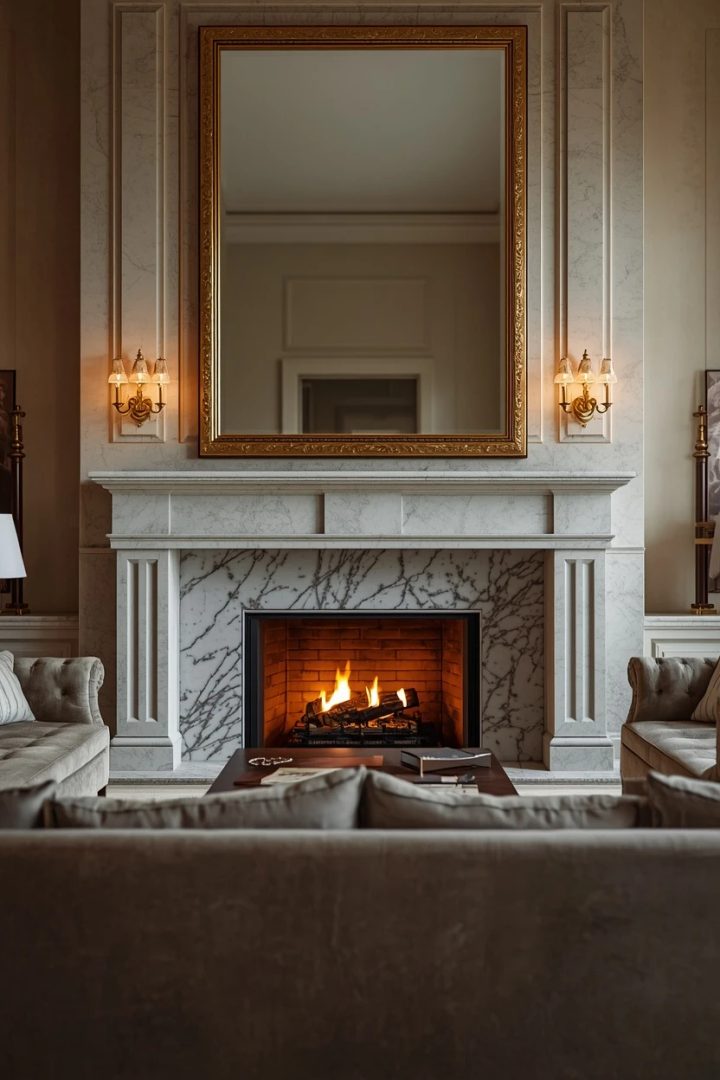 5. A Statement Grand Fireplace Surround
