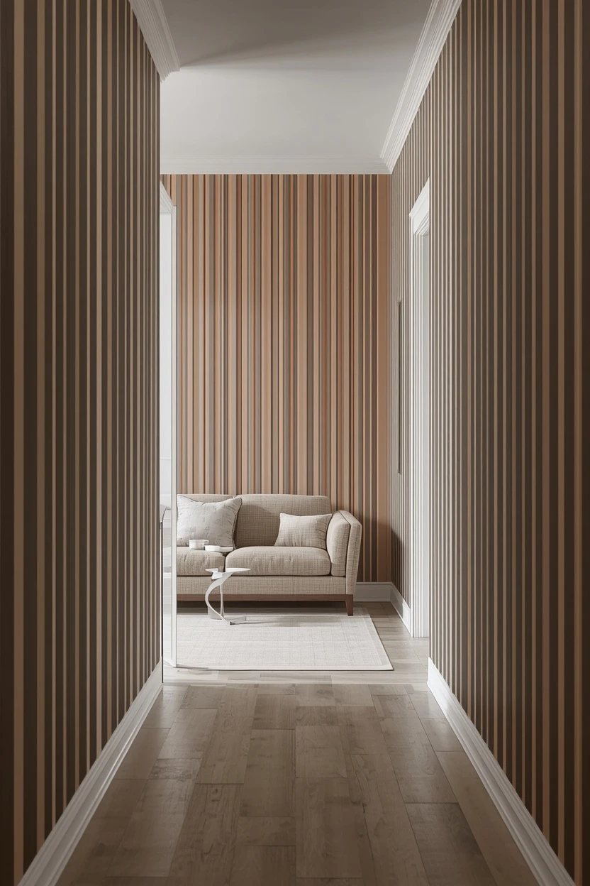 3. Vertical Stripes on the Short Walls