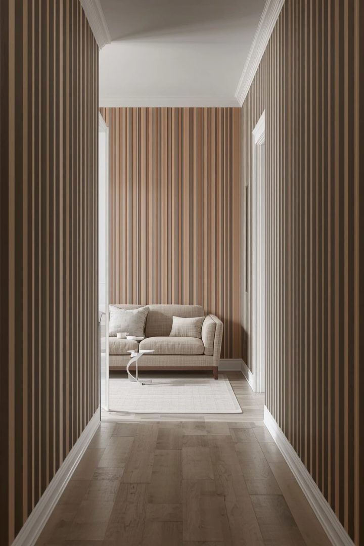 3. Vertical Stripes on the Short Walls